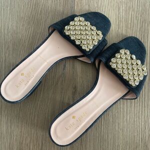 Kate Spade Maxie Denim Sandals (size 6.5, gently worn, excellent condition)